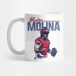 Yadier Molina St. Louis Grunge Mug